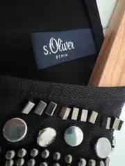 Vorschaubild 2 von Damen Jumpsuit Schwarz XS Nieten Elegant Viskose Ärmellos