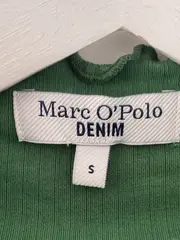 Vorschaubild 7 von Langarmshirt Damen Gr. 36 S Grün Rippstrick Stehkragen Baumwolle