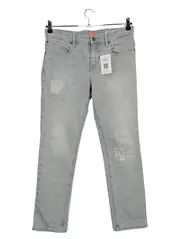 Vorschaubild 1 von Orange Destroyed Jeans Herren Grau W31 L32 Slim Fit Baumwolle