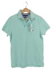Vorschaubild 1 von Herren Poloshirt Gr. 44/XS Grün Baumwolle Regular Fit Logo
