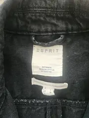 Vorschaubild 4 von Damen Jeansjacke Biker Stil Schwarz Gr. S 36 Denim