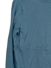 Vorschaubild 2 von Damen Pullover Gr. 38 M Blau Langarm Rundhals Basic