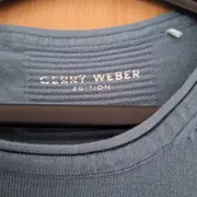 Vorschaubild 5 von Damen Pullover Gr. 38 M Blau Langarm Rundhals Basic