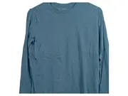 Vorschaubild 3 von Damen Pullover Gr. 38 M Blau Langarm Rundhals Basic