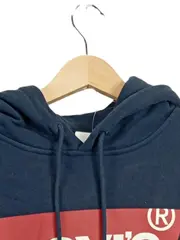 Vorschaubild 3 von Herren Hoodie Kapuzenpullover Logo-Print Blau Gr. L