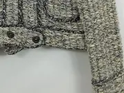 Vorschaubild 4 von Damen Tweed Blazer Bouclé Jacke Gr. S Grau Meliert Klassisch