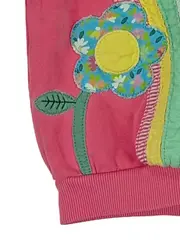 Vorschaubild 3 von Mädchen Pullover Gr. 92 Pink Regenbogen Blume Applikation