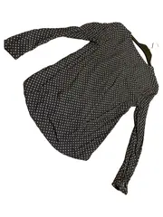 Vorschaubild 2 von Damen Bluse Langarm Blau Blumenmuster Gr. 36/S Viskose