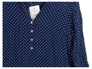 Vorschaubild 3 von Damen Bluse Langarm Blau Blumenmuster Gr. 36/S Viskose