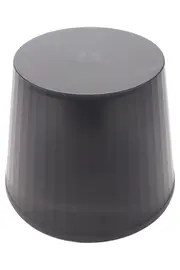 Vorschaubild 2 von Moderne Tischleuchte Grau Kunststoff Kegelform Nachttischlampe