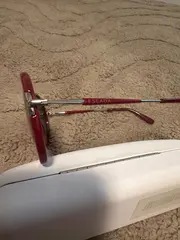 Vorschaubild 2 von Damen Sonnenbrille Rot Rund Elegant Metall Kunststoff Designer