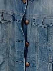 Vorschaubild 3 von Damen Jeansjacke Blau Gr. M 38 Baumwolle Casual Freizeit