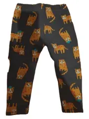 Vorschaubild 5 von Kinder Jogginghose Gr. 104 Grau Tiger-Print Leggings Baumwolle