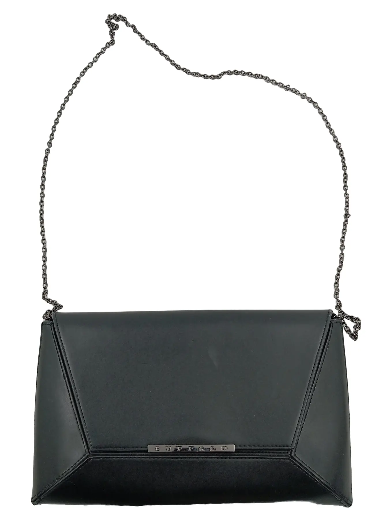 BUFFALO Clutch Damen Schwarz Elegant Modern mit Kette