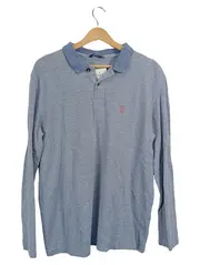 Vorschaubild 1 von Herren Langarm Poloshirt Blau 2XL