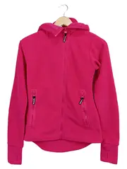 Vorschaubild 1 von Bench Damen Fleecejacke Pink Gr. 36/S Kapuze Reißverschluss Outdoor Sport