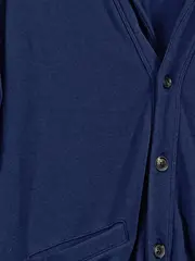 Vorschaubild 3 von Herren Strickjacke Blau Gr. 48/M Casual Baumwolle