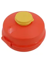 Vorschaubild 1 von Lunchbox Rot Gelb Klappdeckel Snackbox 14cm Brotdose NEU
