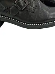 Vorschaubild 4 von Tamaris Damen Stiefelette Schwarz Gr. 38 Perlen Nieten Biker Boots Leder