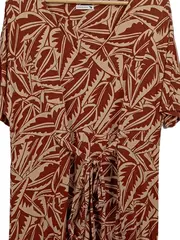 Vorschaubild 2 von Damen Freizeitkleid Gr. 40/L Mehrfarbig Florales Muster Viskose
