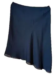 Vorschaubild 3 von Damen Rock Schwarz Gr. 38 Asymmetrisch Elegant Midirock