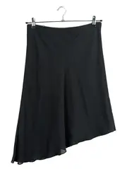Vorschaubild 1 von Damen Rock Schwarz Gr. 38 Asymmetrisch Elegant Midirock