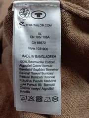 Vorschaubild 4 von Herren Pullover XL Braun V-Ausschnitt Baumwolle Casual
