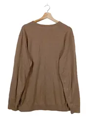 Vorschaubild 2 von Herren Pullover XL Braun V-Ausschnitt Baumwolle Casual