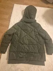 Vorschaubild 4 von Steppjacke Damen Winterjacke Kapuze Oliv Gr. L/40