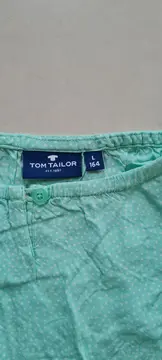 Vorschaubild 2 von Langarmshirt Mädchen Gr. 164 Mintgrün Gepunktet