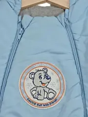 Vorschaubild 3 von Baby Schneeanzug Overall Gr. 50/56 Blau Teddy Kapuze