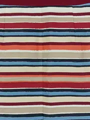 Vorschaubild 2 von Damen Faltenrock gestreift Gr. 34/XS Casual Mehrfarbig Baumwolle