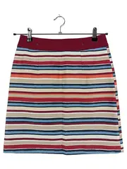 Vorschaubild 1 von Damen Faltenrock gestreift Gr. 34/XS Casual Mehrfarbig Baumwolle