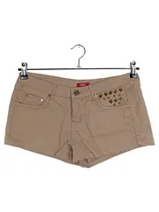 Vorschaubild 1 von Damen Shorts Gr. 36 Beige Nieten Casual
