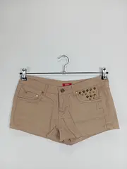 Vorschaubild 2 von Damen Shorts Gr. 36 Beige Nieten Casual