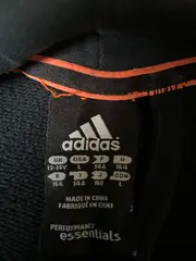 Vorschaubild 2 von Kapuzenjacke Kinder Gr. 164 Grau 3-Streifen Hoodie Sweatjacke