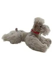 Vorschaubild 3 von Kuscheltier Hund Grau Vintage Plüschtier Stofftier 13 cm
