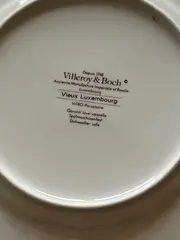 Vorschaubild 4 von Vieux Luxembourg Essteller 20cm Blumenmuster Weiß Porzellan