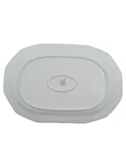 Vorschaubild 2 von Röslau Servierplatte Porzellan Weiß Blumenmuster 32, 5x22 cm