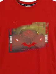 Vorschaubild 2 von The Batman Batmobil T-Shirt Kinder Gr. 140 Rot Fanshirt