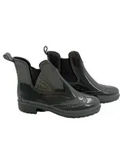 Vorschaubild 1 von Damen Chelsea Boots Stiefelette Gr. 38 Schwarz Gummistiefel Praktisch