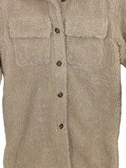 Vorschaubild 4 von Kinder Teddy Fleece Jacke Beige Gr. 152 Hemdjacke Herbst Winter