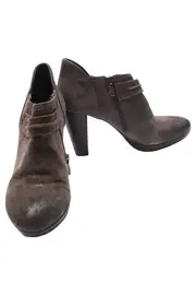 Vorschaubild 2 von Damen Stiefelette Gr. 38 Braun Wildleder Elegant Reißverschluss