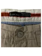 Vorschaubild 2 von Man Herren Chino Stoffhose Beige Größe 36 W29 Slim Fit Basic