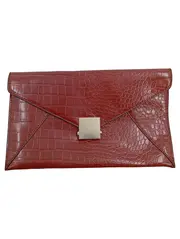 Vorschaubild 2 von Damen Clutch Abendtasche Rot Kroko-Optik Umhängetasche