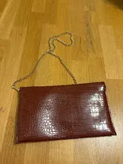 Vorschaubild 8 von Damen Clutch Abendtasche Rot Kroko-Optik Umhängetasche