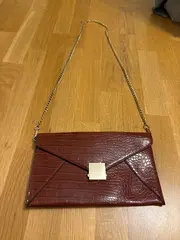Vorschaubild 6 von Damen Clutch Abendtasche Rot Kroko-Optik Umhängetasche