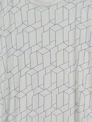 Vorschaubild 3 von Herren T-Shirt XL Weiß Geometrisches Muster Modern