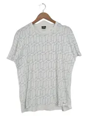 Vorschaubild 1 von Herren T-Shirt XL Weiß Geometrisches Muster Modern
