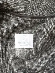 Vorschaubild 4 von Damen Poncho Schwarz Fischgrätenmuster One Size Strickmuster